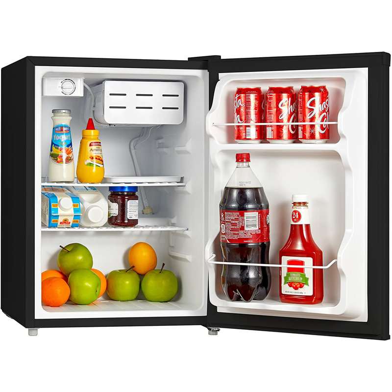 Midea 2.4 Cubic Feet Freestanding Mini Fridge, Black