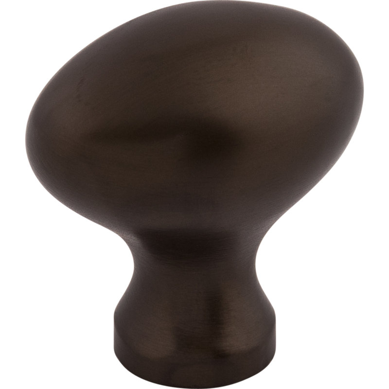 Egg 1 1/4" Length Oval Knob, Oiled Rubbed Bronze