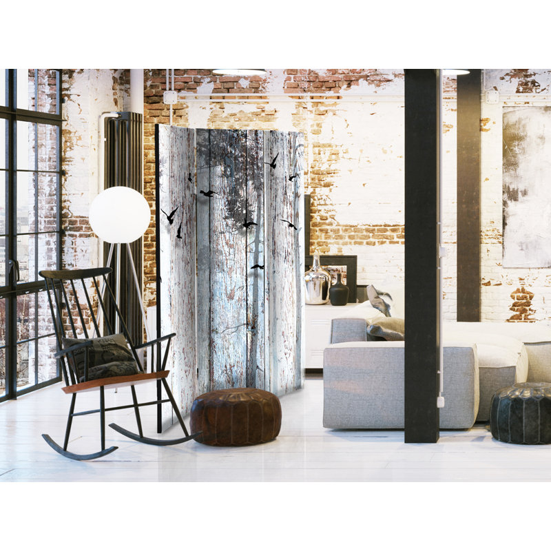 135cm W x 172cm H 3 - Panel Wood Folding Room Divider