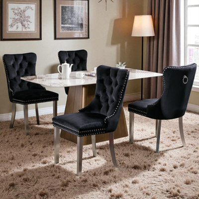 Chaises de salle à manger rembourrées Seita