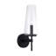 Applique murale en verre noir mat l 5 po x H 15,75 po-123843815