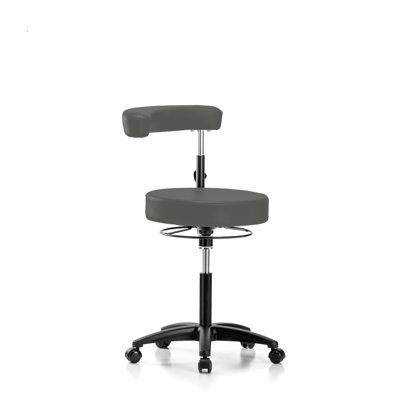 Nama Adjustable Height Lab Stool with Removable Casters/Wheels