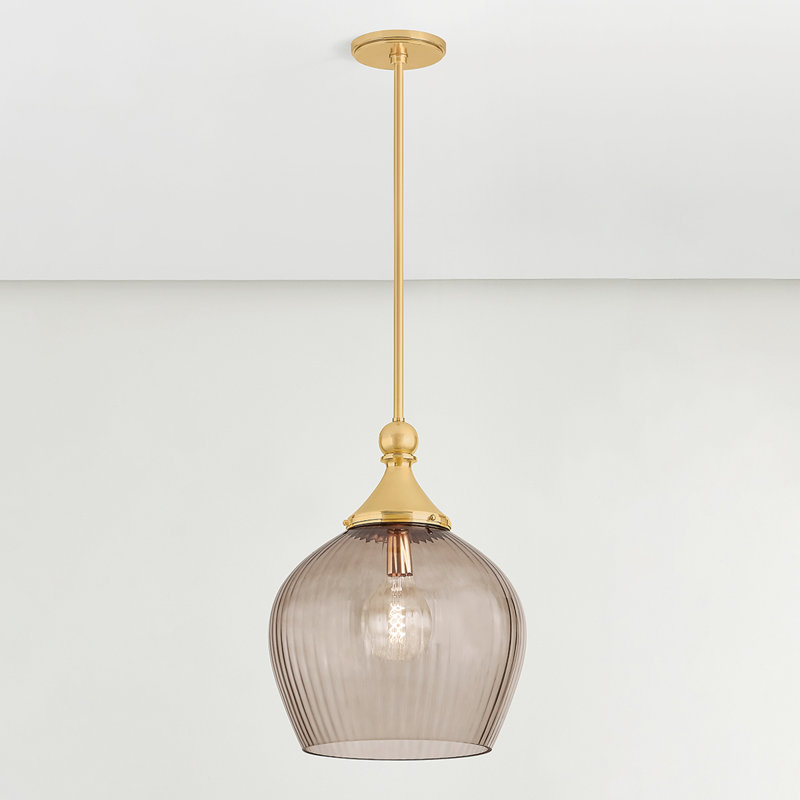 Chatton Pendant in Aged Brass, 25 W, 21.5" H x 16.5" W x 16.5" D