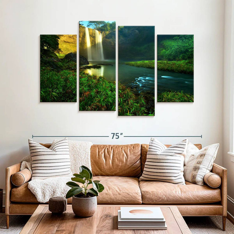 Alvord Wailua Falls, 42" H x 68" W