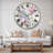 Garden Dreams Flower - Farmhouse Wall Clock-36851111
