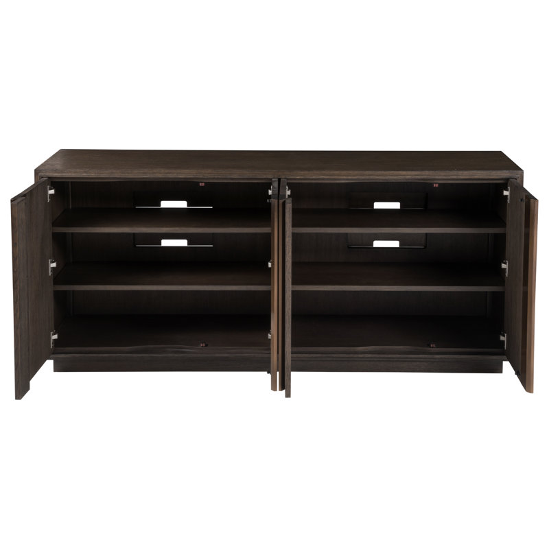 Andare Unfinished TV Stand with Fireplace Included, 30"H x 66.5"L x 17.5"W