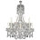 Lustre suspendu en verre taillé victorien clair