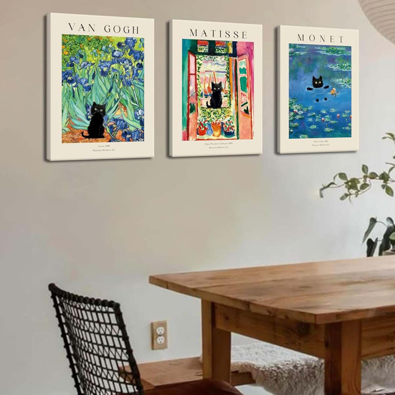 3 Piece Wrapped Canvas Print, 60" H x 40" W