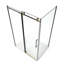 Cabine de douche semi-sans cadre l 48 po x P 36 po x H 76 po Kathey avec panneau fixe et base inclus