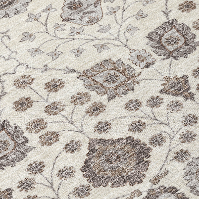 Tapis intérieur / extérieur ivoire Selma , 2'3" x 7'6"