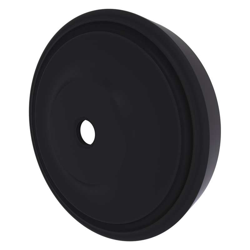 Écusson de rideau de douche Gober, Noir mat