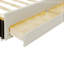 Lit plateforme simple tapissier avec lit gigogne et 3 tiroirs-1011572362