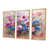 Toile avec cadre flottant or