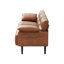 Imelda 83" Faux Leather Square Arm Sofa-339598369