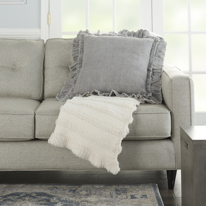  Housse de coussin carré et insert, Gris