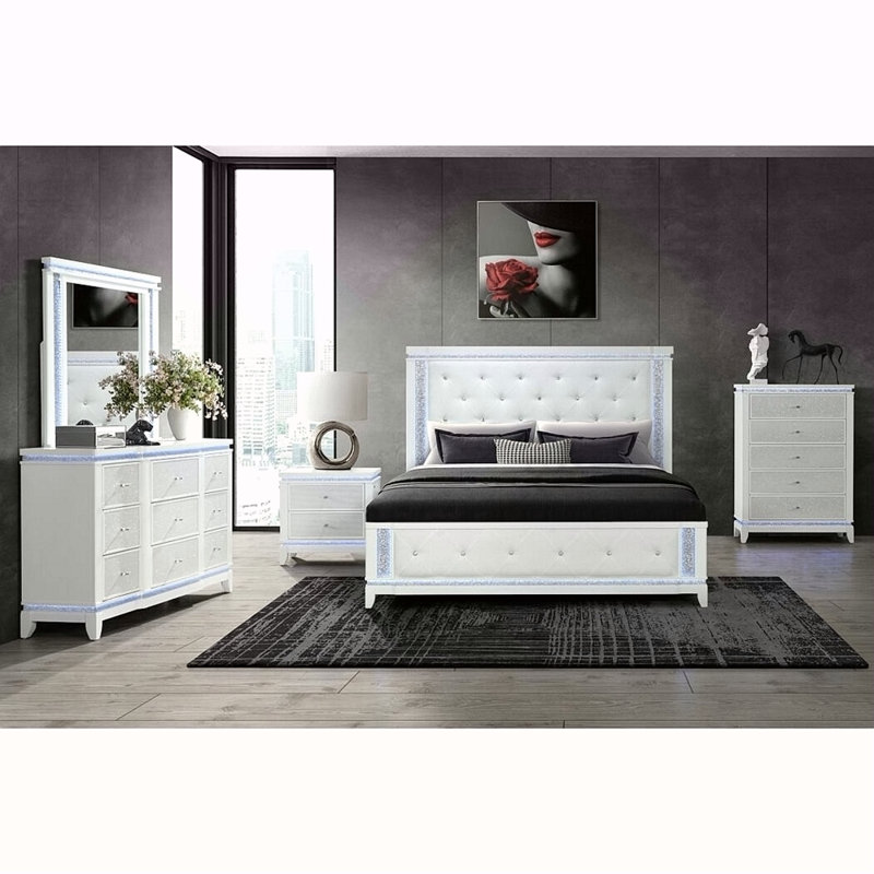 Table de chevet blanche