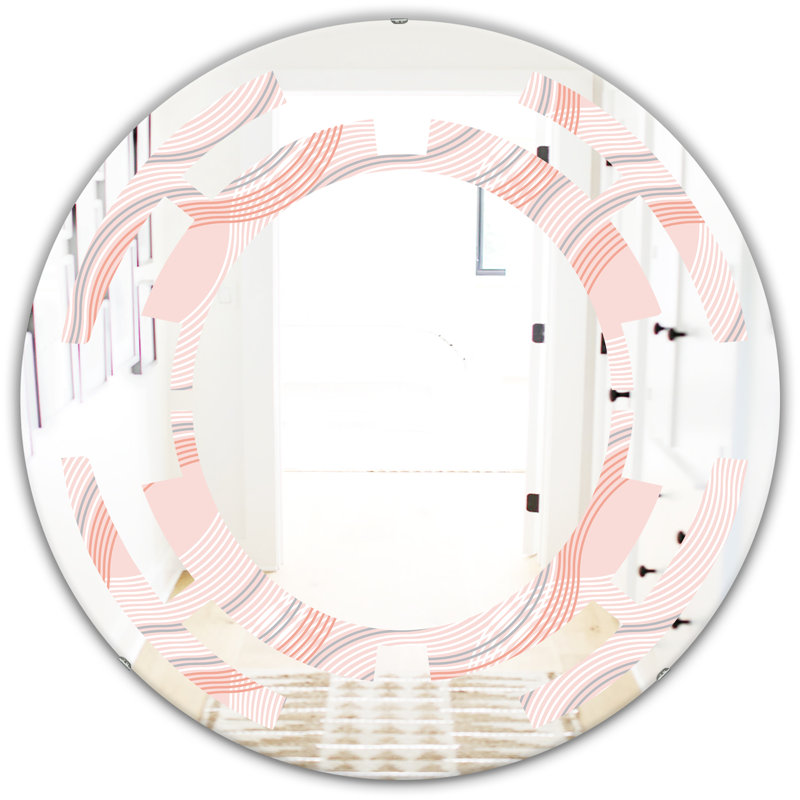 Miroir mural sans cadre Cottage Americana, H 31,5 po x l 31,5 po, Géométrie métallique Space Luxury IV