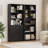 71” Tall Bookshelf With Hidden Storage Cabinet, Mid-Century Home Office Tall Bookcase With Adjustable Shelves-475168799