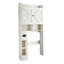 Freestanding Over The Toilet Storage,6-Tier Bathroom Storage Cabinet With Adjustable Shelves,Barn Doors-1445988610