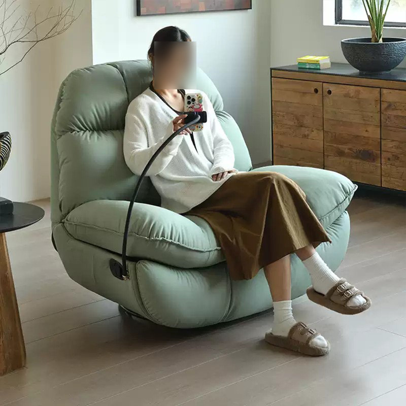 Fauteuil inclinable multifonctionnel réglable et confortable, Vert clair