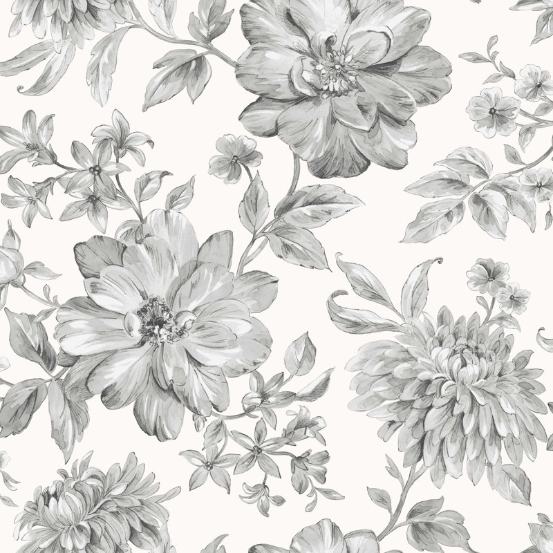 Arcilia 10.5m x 52cm Wallpaper Roll, Grey