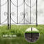 Outsunny Set of 2 Metal Garden Trellis, 150 x 50 cm, Bird Design