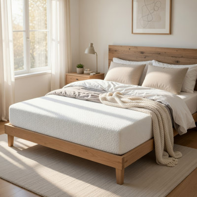 Mae Twin Size Mattress, Cool Gel Memory Foam, Tencel Cover, 6 Inch Firm