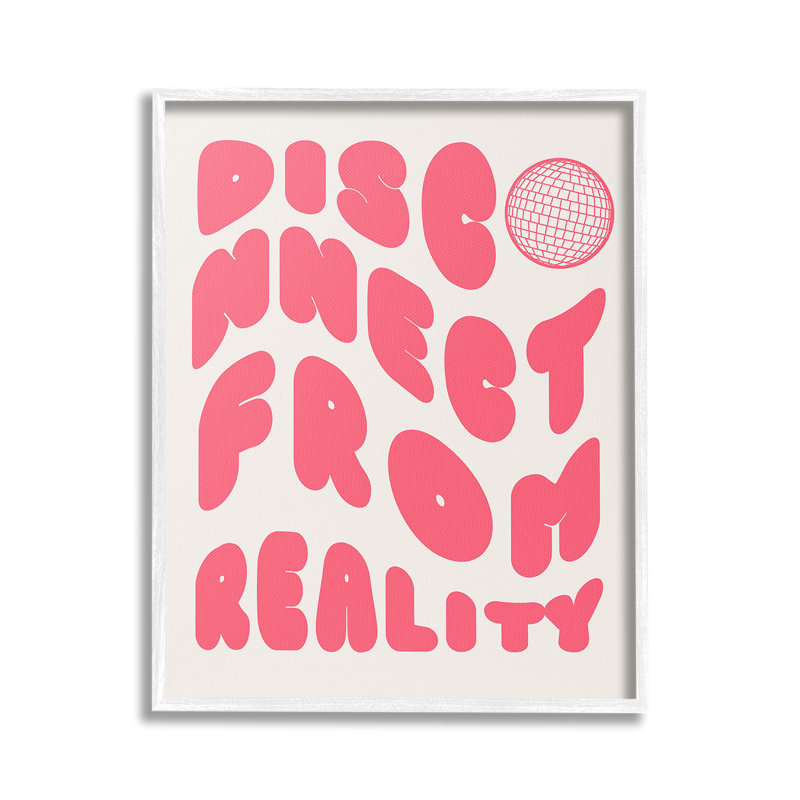 «Disconnect From Reality Single Photo Frame» par Lil 'Rue sur toile, Giclée encadrée noir minuit, H 30 po x l 24 po