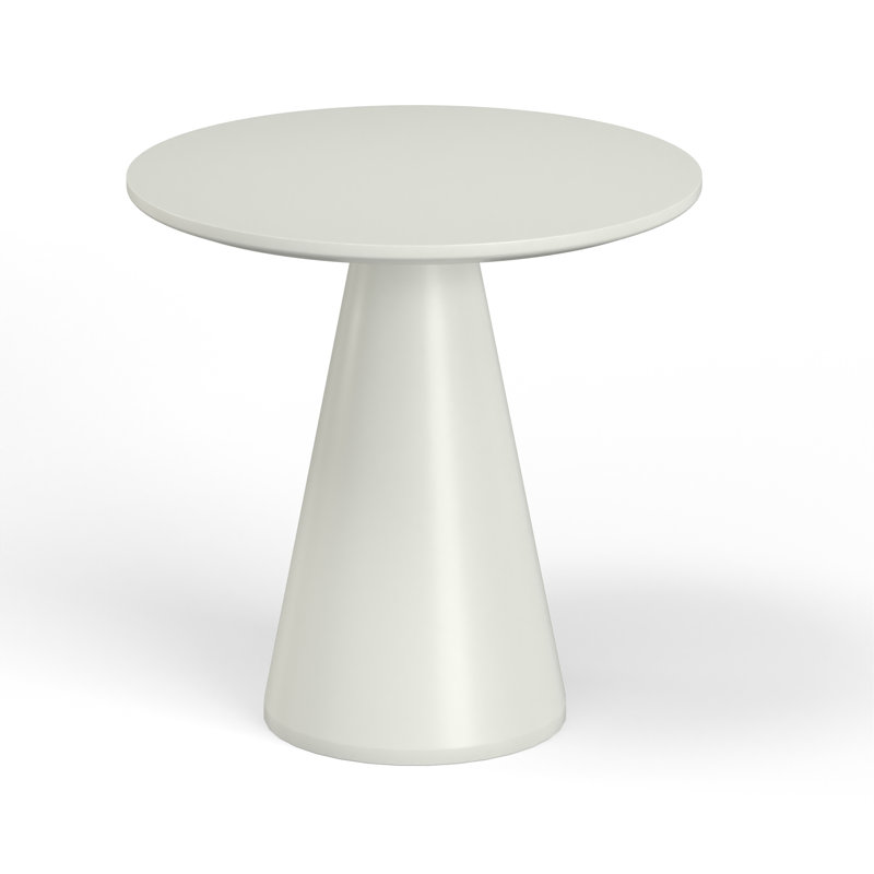 Bazaar Outdoor Round Bistro Table, White