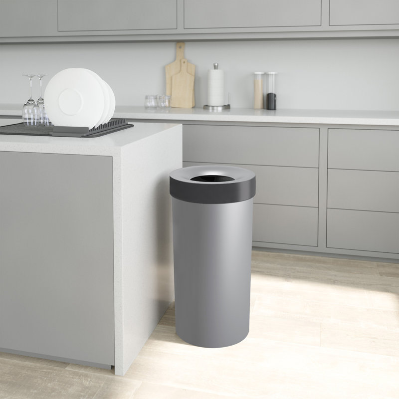 Poubelle 16,5 gallons Vento, gris