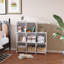 Étagère / bibliothèque de rangement bricolage empilable pour armoire pour chambre à coucher, maison ou bureau - Blanc