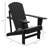 Wooden Chair, Outdoor Backyard Seat With Cup Holder. For Patio. Black. & Attractive Chair Backyard,