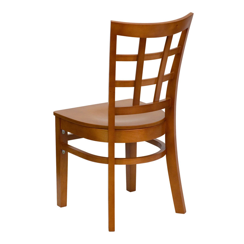 Chaise en bois massif Statice, Bois de cerisier, Ensemble de 8