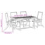 4 - Person Wood Patio Dining Set with Rectangular Table , Cushions Included-101510315
