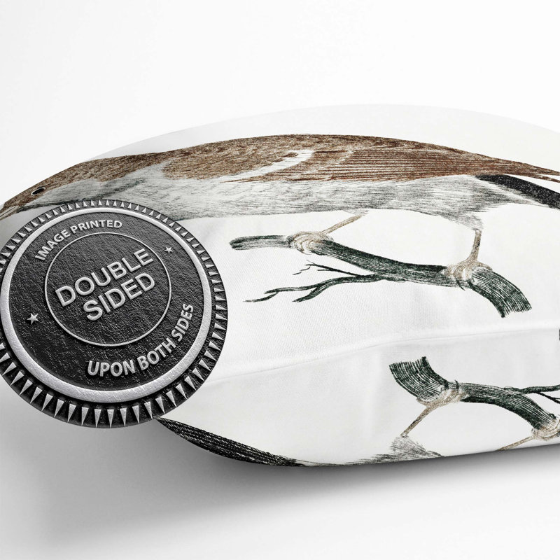 Square Cushion, 55cm H x 55cm W x 20cm D, Brown/Black/White