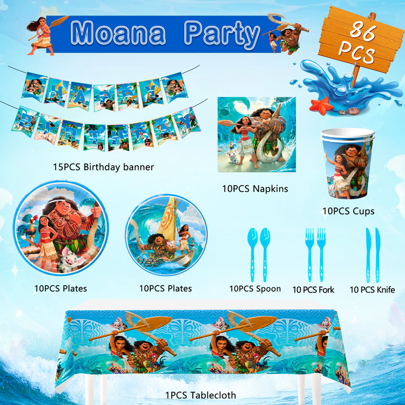 Articles de fête d'anniversaire Moana
