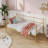 Twin daybed with Trundle, Metal Twin Daybed, Day Bed Sofa Bed Frame with Steel Slat Support, Multifunctional Daybed Frame-1467822155