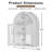 Wall Mounted Arched Cabinet With Glass Doors-1197676658