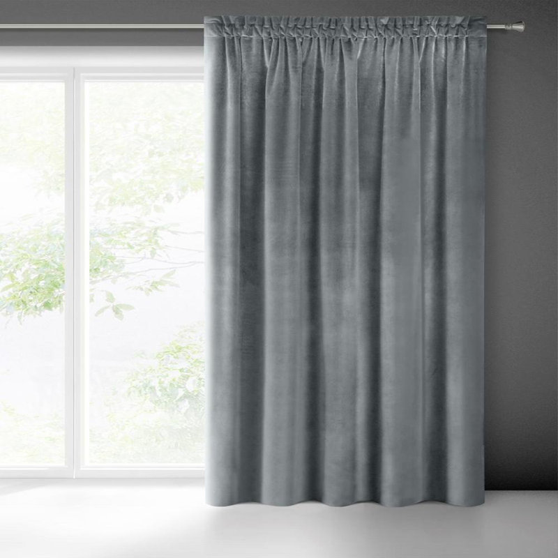 Samanta 2 Slot Top Blackout Curtain, Graphite