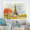 «Paris Eiffel Tower In Beau Fitul Summer II», reproduction sur toile flottante
