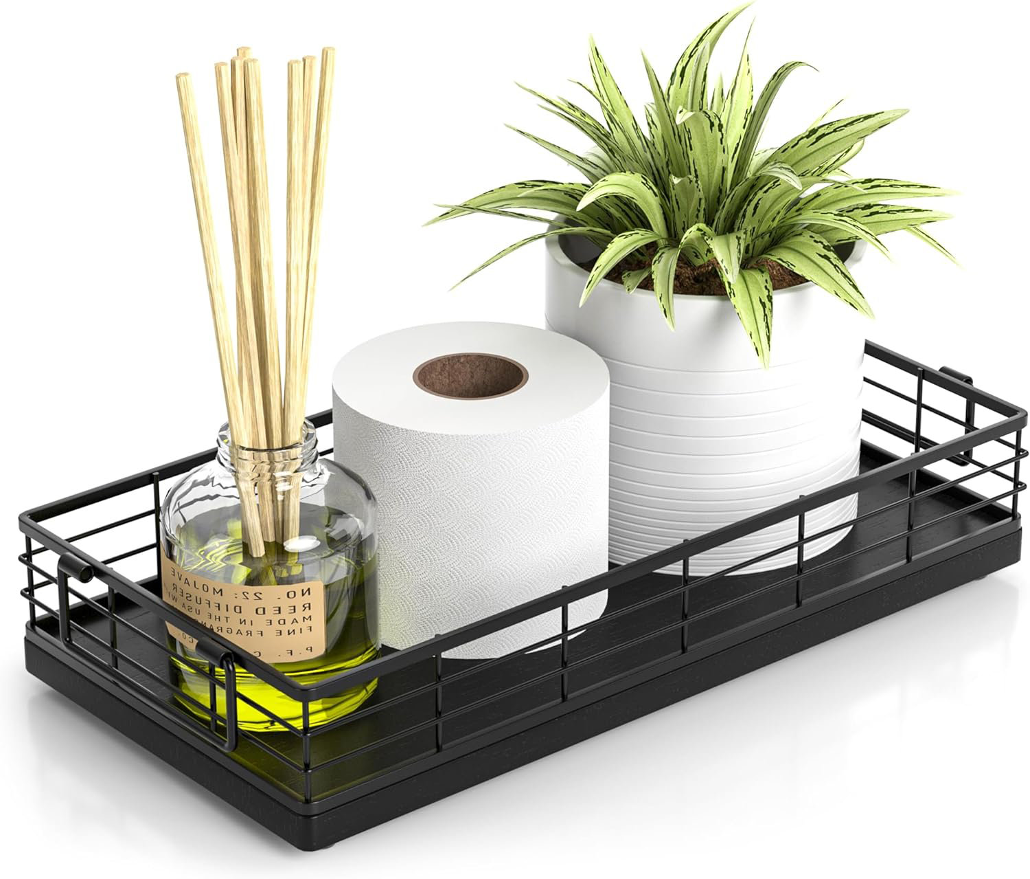 BLACK OAK outlet toilet paper holder with shelf natural wood tissue holder for WC wall shelf for toilet paper