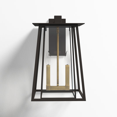 2-Light Integrated LED Outdoor Wall Lantern