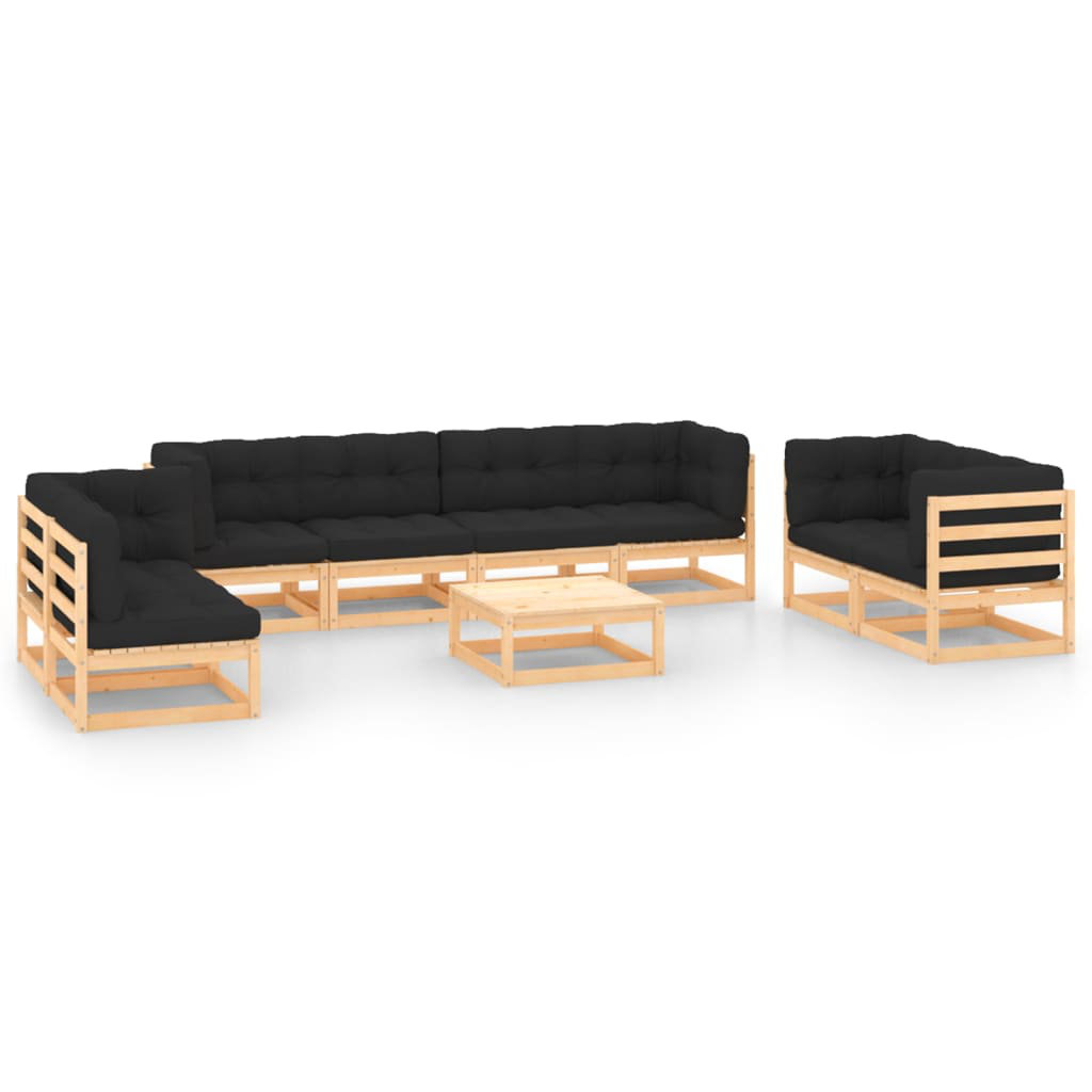 8-Sitzer Lounge-Set Chused mit Polster