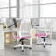 Chaise de bureau ergonomique en filet avec siège profond et large Nikyia-106361727