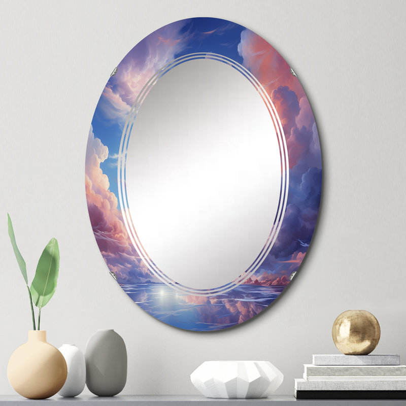 Miroir mural Ciardi - Paysages ovales, 30 po x 20 po