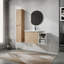 Meuble-lavabo mural 36 po avec lavabo et armoire latérale 36 po