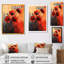 «Shana Burning Geraniums In Fiery Shades Expression I - Geraniums», art mural-696532778-696532776-696532779