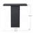 35.5X14x35.5" Black Rectangular Coffee Table With Pedestal Base