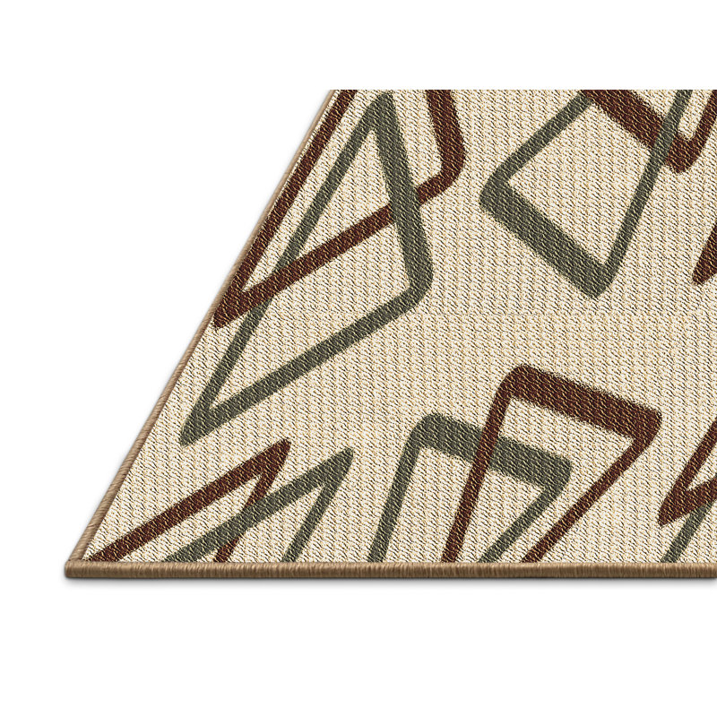 Trisler Geometric Indoor Rug, Rectangle 8' x 10'