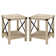Kaydience End Table with Open Storage Shelf